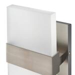 Home Decorators Collection Alberson 5 in. Brushed Nickel 2-Light LED Sconce (28616-HBUR)