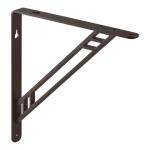 Everbilt Art Deco Shelf Bracket Bronze 10 in. (46404PBLHD)