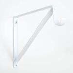 Everbilt 14 in. L White Steel Closet Rod Shelf Bracket (EH-WSTHDUS-310)