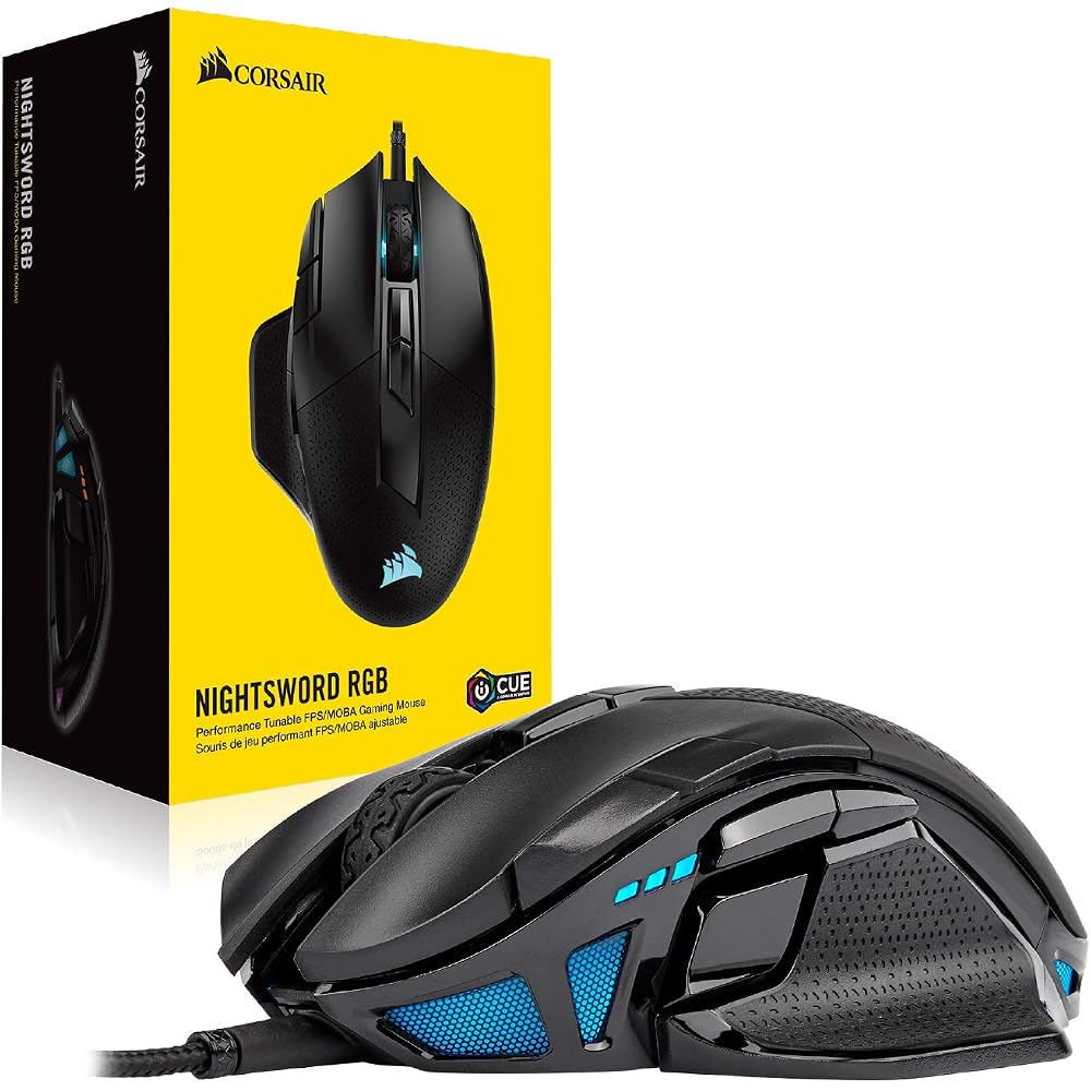 Corsair NIGHTSWORD RGB Wired Gaming Mouse - Image 8