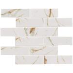 MSI Calacatta Gold Subway 12 in. x 12 in. Matte Porcelain Mosaic Floor and Wall Tile (0.93 sq. ft./Each) (PT-CALGLD-2X6M)