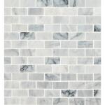 MSI Carrara Classique Brick 12 in. x 12 in. Honed Marble Mesh-Mounted Mosaic Wall Tile (0.97 sq. ft./Each) (CAR-1X2H-5)