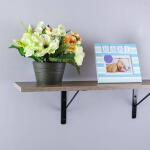 Everbilt 10 in. x 8 in. Black Medium Duty Shelf Bracket (14287)