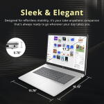 HP 17.3" FHD Laptop Ryzen 5 7430U Wi-Fi 6 Win 11 Pro 32GB 1TB SSD (2024)