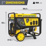 Champion Power Equipment 7850/6250 Watt Dual Fuel Portable Generator with CO Shield Recoil Start (201463)