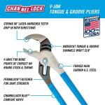 Channellock 12 in. V-Jaw Tongue and Groove Pliers (442)