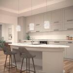 Artika Crystal Cube 5.5-Watt 1 Light Chrome Modern Integrated LED Mini Pendant Light Fixture for Kitchen Island (PDT-1CC)