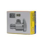 BrassCraft 1/2 in. Cold Expansion PEX Inlet x 3/8 in. Comp Outlet 1/4-Turn Angle Stop (G2CEPX19X C1)