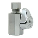 BrassCraft 1/2 in. FIP Inlet x 3/8 in. Compression Outlet 1/4-Turn Straight Valve (G2R12X C1)