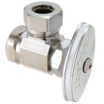 BrassCraft 1/2 in. FIP Inlet x 7/16 in. and 1/2 in. Slip-Joint Outlet Multi-Turn Angle Valve (O3301X C1)