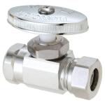 BrassCraft 1/2 in. FIP Inlet x 7/16 in. and 1/2 in. Slip Joint Outlet Multi-Turn Straight Valve (O3305X C1)