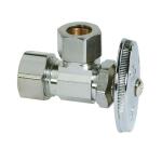 BrassCraft 1/2 in. Compression Inlet x 1/2 in. Compression Outlet Multi-Turn Angle Valve (OCR39X C1)