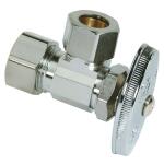 BrassCraft 1/2 in. Compression Inlet x 1/2 in. Compression Outlet Multi-Turn Angle Valve (OCR39X C1)