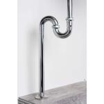 Dearborn Brass 1-1/4 in. 24-Gauge Chrome-Plated Brass Sink Drain S- Trap (HDC2718-1)