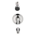 Glacier Bay Aragon Single-Handle 1-Spray Tub and Shower Faucet in Chrome (Valve Included)