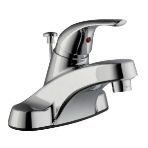 Glacier Bay Aragon 4 in. Centerset Single-Handle Low-Arc Bathroom Faucet in Polished Chrome (HD67100W-6301)