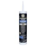 GE Supreme Silicone Caulk 10.1 oz Window and Door Sealant Clear (2814816)