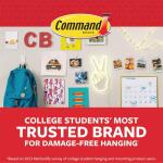 Command Large Picture Hanging Strips, White, Damage Free Hanging, 12 Pairs (17206-12ES)