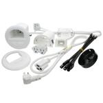 Commercial Electric In-Wall Power and Cable Kit, White (DIPWRW-K)