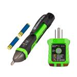 Commercial Electric Digital Non-Contact Voltage and GFCI Receptacle Tester Kit (KNO-03)