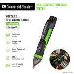 Commercial Electric 50-Volt to 1000-Volt AC Non-Contact Voltage Tester Pen ( NCV-8906)