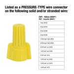 Commercial Electric Assorted (Yellow and Red) Winged Wire Connectors (180-Pack) (EWA-180)