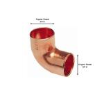 Everbilt 3/4 in. x 3/4 in. Copper Pressure 90-Degree Cup x Cup Elbow Fitting (C607)