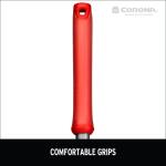 Corona MAX Garden Disc Cultivator with Adjustable 6.5 in. Steel Tines and Red Comfort Grip (LG13635)