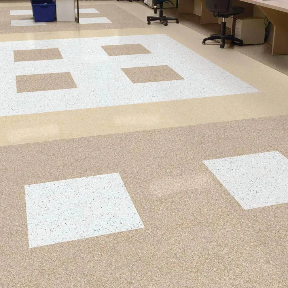Armstrong Flooring Imperial Texture VCT 12 in. x 12 in. Cottage Tan Standard Excelon Commercial Vinyl Tile (45 sq. ft. / case) (51830031)