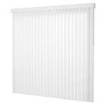 Home Decorators Collection Crown White Cordless Room Darkening Vertical Blinds for Sliding Doors Kit with 3.5 in. Slats - 66 in. W x 84 in. L (10793478806102)