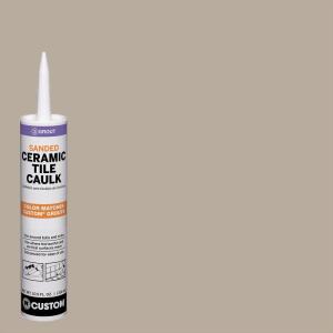 Custom Building Products Polyblend #386 Oyster Gray 10.5 oz. Sanded Ceramic Tile Caulk (PC38610S)