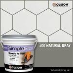 Custom Building Products SimpleGrout #09 Natural Gray 1 qt. Pre-Mixed Grout (PMG09QT)