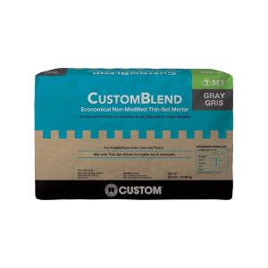 Custom Building Products CustomBlend Gray Economical Non-Modified Thinset Mortar (CBTSG50)