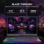 ASUS ROG Strix G17 17.3" QHD 240Hz, Ryzen 9-7845HX, RTX 4060, 16GB RAM, 1TB SSD, Win11, Gray