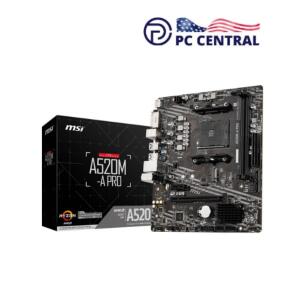 MSI PRO Micro-ATX AM4 Motherboard A520M-A
