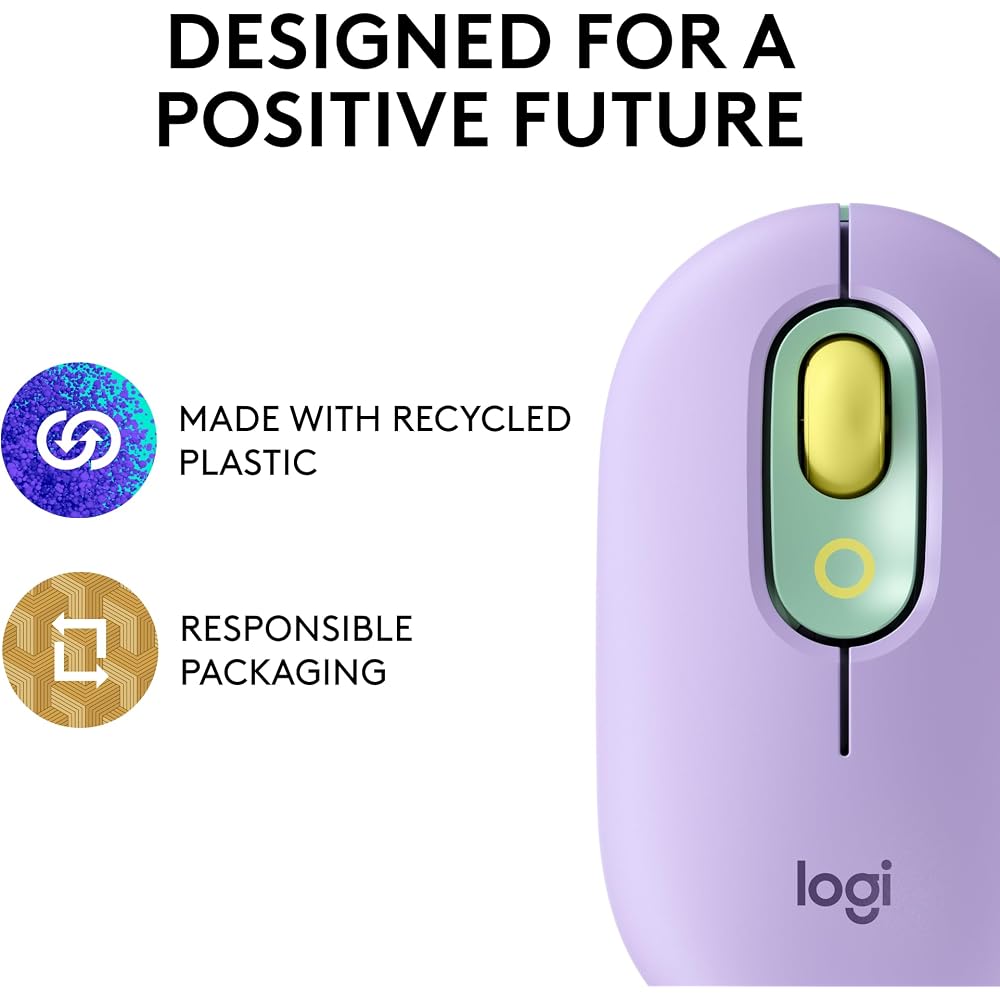 Logitech POP Mouse, Compact and Portable Wireless Bluetooth - Image 5