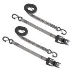 Keeper KwikFeed Ratchet Tie Down Strap 16ft. x 1.25in. 1,000lbs. with Safety Clip (2-Pack) (43571)