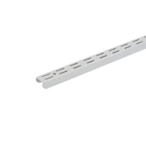 Everbilt48 in. L - White Shelf Tracks Regular Duty Vertical Rail (91195)