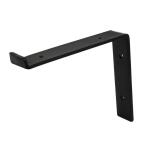 Crates & Pallet 8 in. Black Steel Shelf Bracket for Wood Shelving (69103)