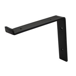 Crates & Pallet 8 in. Black Steel Shelf Bracket for Wood Shelving (69103)