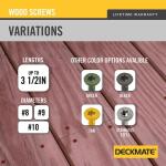 DECKMATE #9 x 3-1/2 in. Red Torx Flat-Head Wood Deck Screw (5 lbs. / 280-Piece) (115974)