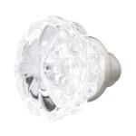 Defiant 2-1/4 in. Satin Nickel Victorian Glass Door Knob (2 per Pack) (70372)