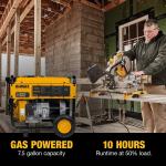 DEWALT 6500 Watt Manual Start Gas Powered Portable Generator with Idle Control, Covered Outlets and CO Protect (DXGNR6500)