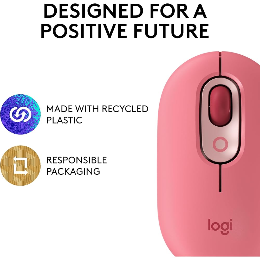 Logitech POP Mouse, Compact and Portable Wireless Bluetooth - Image 5