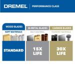 Dremel (1-Piece) Universal 1-1/4 in. Wood Flush Cutting Oscillating Multi-Tool Blade