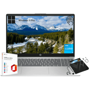 HP 15.6" HD Touch i3-1215U 16GB/512GB – Win11 Pro, Silver