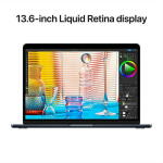 Restored Premium 2022 MacBook Air M2, 13.6" Liquid Retina, 8GB RAM, 256GB SSD, Midnight