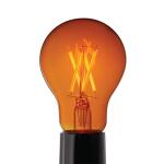 EcoSmart 40-Watt Equivalent A19 Dimmable Filament Orange Colored Glass LED Light Bulb - 1 Pack