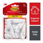 Command Medium Utility Hooks, White, Damage Free Organizing, 8 Hooks and 16 Command Strips (17001-8ES)