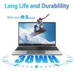 TEMLICOLO 14.1" Laptop, Celeron, 8GB RAM, 256GB SSD, 1080p, 1TB Expansion, Win11 Pro